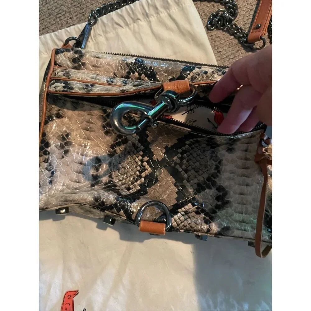 Rebecca Minkoff Snake Skin Crossbody bag with Dust Bag EUC - Picture 12 of 16